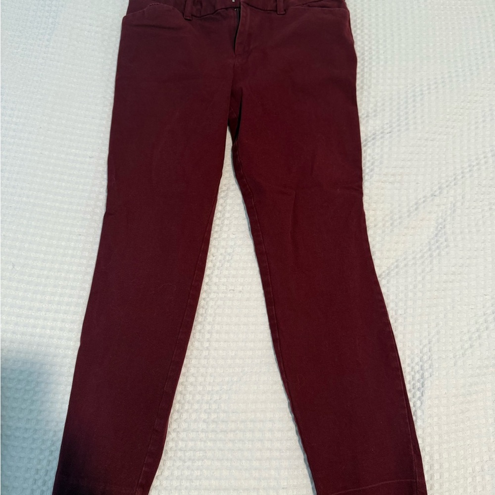 Gap Red Signature Skinny Ankle Pants